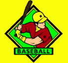 Dibujo Logo de béisbol pintado por yenybci