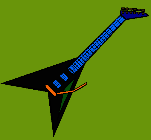 Dibujo Guitarra eléctrica II pintado por joysser