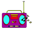 Dibujo Radio cassette 2 pintado por samueldigiacomo