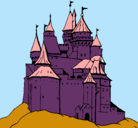 Dibujo Castillo medieval pintado por michell
