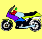 Dibujo Motocicleta pintado por galeano