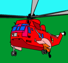 Dibujo Helicóptero al rescate pintado por miuel