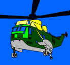 Dibujo Helicóptero al rescate pintado por cobo 