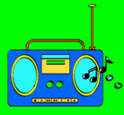 Dibujo Radio cassette 2 pintado por samueldigiacomo