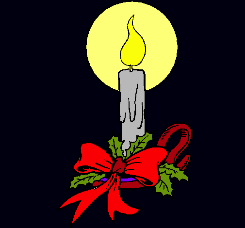 Dibujo Vela de navidad pintado por juan00