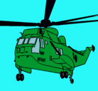 Dibujo Helicóptero al rescate pintado por muti