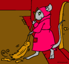 Dibujo La ratita presumida 1 pintado por amalia