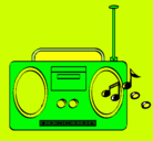Dibujo Radio cassette 2 pintado por martu5