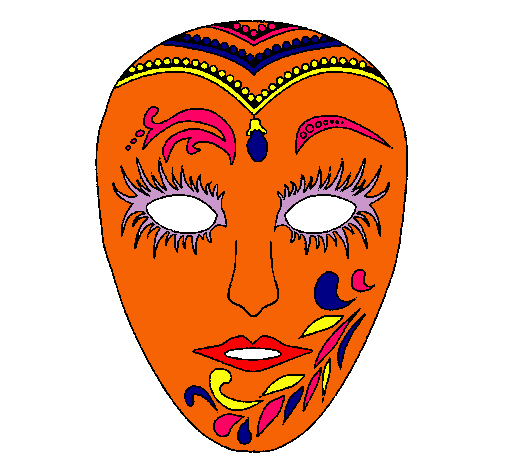 Dibujo Máscara pintado por guadalupe