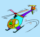 Dibujo Helicóptero pintado por pirulito