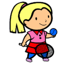 Dibujo Chica tenista pintado por yuri