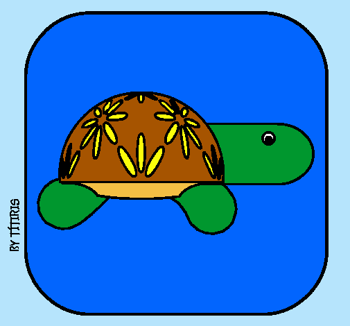 Dibujo Tortuga 4 pintado por siiliii