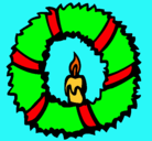Dibujo Corona de navidad II pintado por buuuuuusa