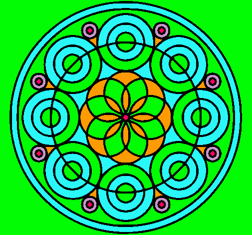 Dibujo Mandala 35 pintado por marrius