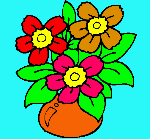 Dibujo Jarrón de flores pintado por IVANCITO