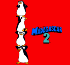 Dibujo Madagascar 2 Pingüinos pintado por musicsara
