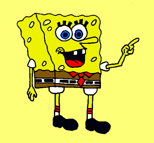 Dibujo Bob Esponja pintado por cody