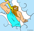 Dibujo Dios Zeus pintado por joseangel