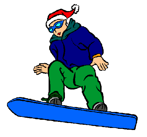 Dibujo Snowboard pintado por cody