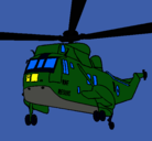 Dibujo Helicóptero al rescate pintado por yerayseller