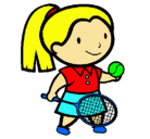 Dibujo Chica tenista pintado por marifer