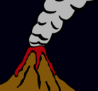 Dibujo Volcán pintado por juan00