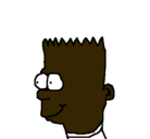 Dibujo Bart pintado por fgrfgfg