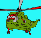 Dibujo Helicóptero al rescate pintado por avatar