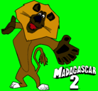 Dibujo Madagascar 2 Alex 2 pintado por vjbbhv