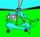 Dibujo Helicóptero al rescate pintado por gibran