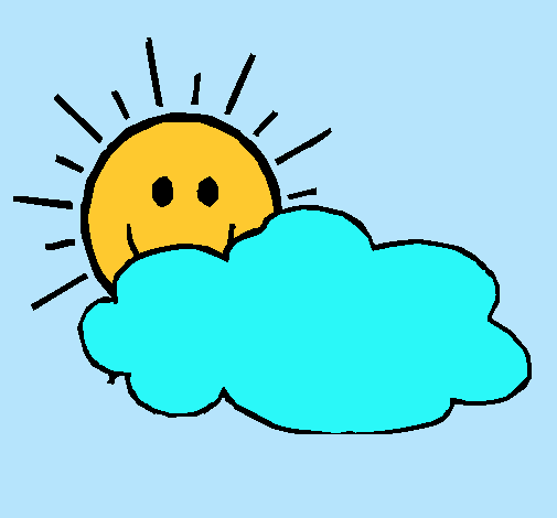 Dibujo de Sol y nube pintado por Amanecer en Dibujos.net el día 14 ...