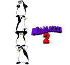 Dibujo Madagascar 2 Pingüinos pintado por memilla