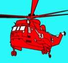Dibujo Helicóptero al rescate pintado por jeremy