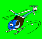 Dibujo Helicóptero pintado por jacob