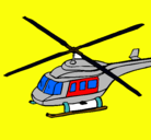 Dibujo Helicóptero  pintado por michel