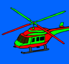 Dibujo Helicóptero  pintado por pollo15