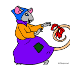 Dibujo La ratita presumida 7 pintado por almu