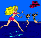 Dibujo Barbie de regreso a la playa pintado por MARIATALAVERA