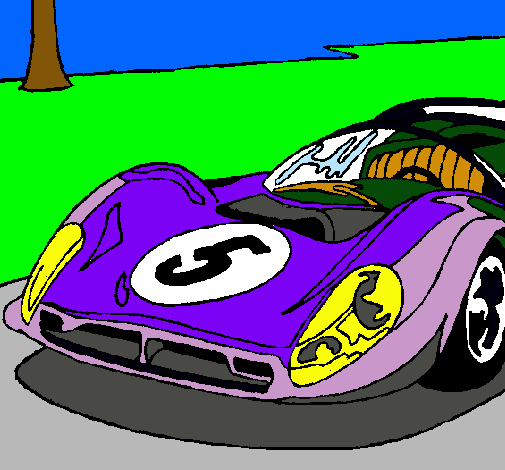 Dibujo Automóvil número 5 pintado por baird3211