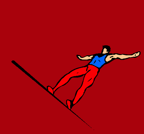 Dibujo Gimnasta pintado por jocolo