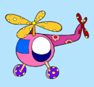 Dibujo Helicóptero adornado pintado por josita