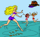 Dibujo Barbie de regreso a la playa pintado por alexantonella