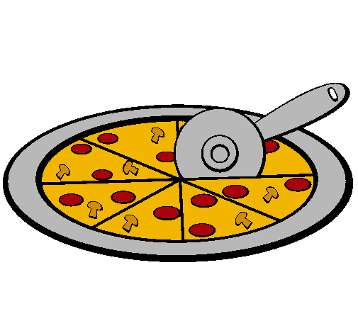 Dibujo Pizza pintado por h0bdd