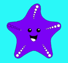 Dibujo Estrella de mar pintado por lizandro