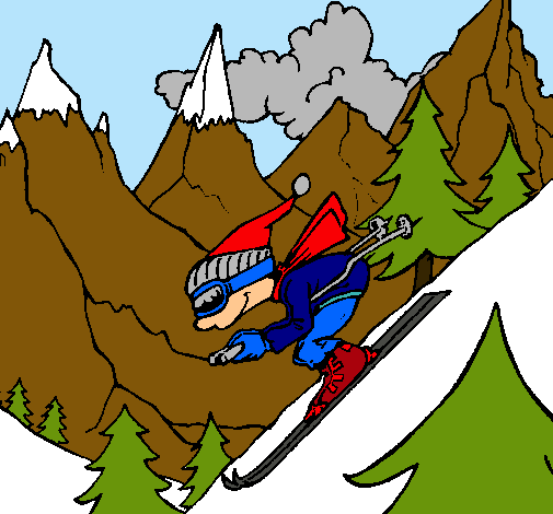 Dibujo Esquiador pintado por 3enrique