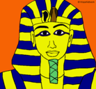 Dibujo Tutankamon pintado por Master