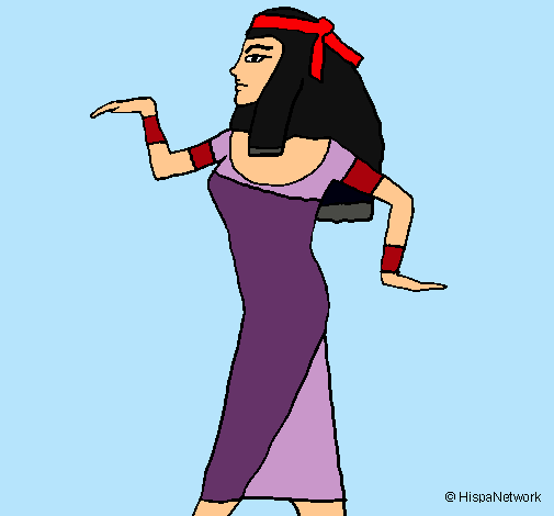 Dibujo Bailarina egipcia  pintado por sara2222