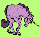 Dibujo Unicornio bravo pintado por AnaMaria