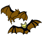 Dibujo Un par de murciélagos pintado por julen