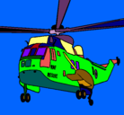 Dibujo Helicóptero al rescate pintado por gabrielgc